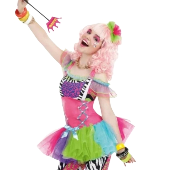 Dreamgirl Retro 80s Halloween Costume S (3 - 5) - Picture 2 of 8